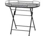 Hornbach Serviertisch Siena Garden Como 41 x 67,5 x 60 cm schwarz