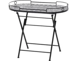 Serviertisch Siena Garden Como 41 x 67,5 x 60 cm schwarz