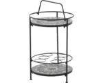 Hornbach Beistelltisch Siena Garden Como Ø 42 x 74 cm schwarz