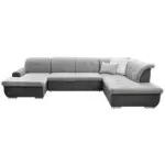 XXXLutz Lauterach - Ihr Möbelhaus bei Bregenz Wohnlandschaft in Webstoff Grau, Silberfarben