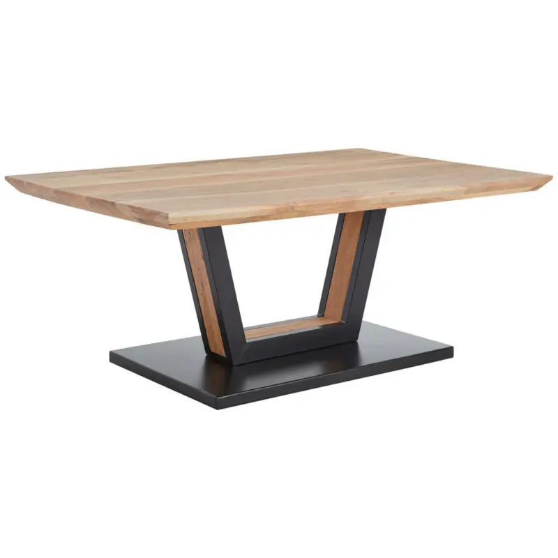 Couchtisch in Holz, Metall 110/70/45 cm