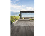 Hornbach FLAIRSTONE Feinsteinzeug Terrassenplatte Legno Sentimento Grigio rektifizierte Kante 120 x 40 x 2 cm