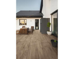 FLAIRSTONE Feinsteinzeug Terrassenplatte Legno Passione Honey rektifizierte Kante 120 x 40 x 2 cm