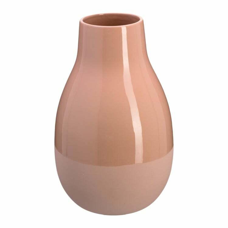 Dekovase BOLA, Keramik, rosa