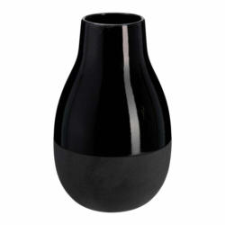 Dekovase BOLA, Keramik, schwarz