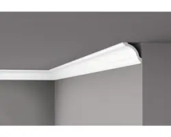 Deckenleiste GO weiß 1x2 m 8,0x8,0 cm