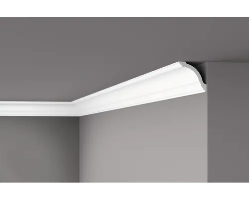Deckenleiste GO weiß 1x2 m 8,0x8,0 cm