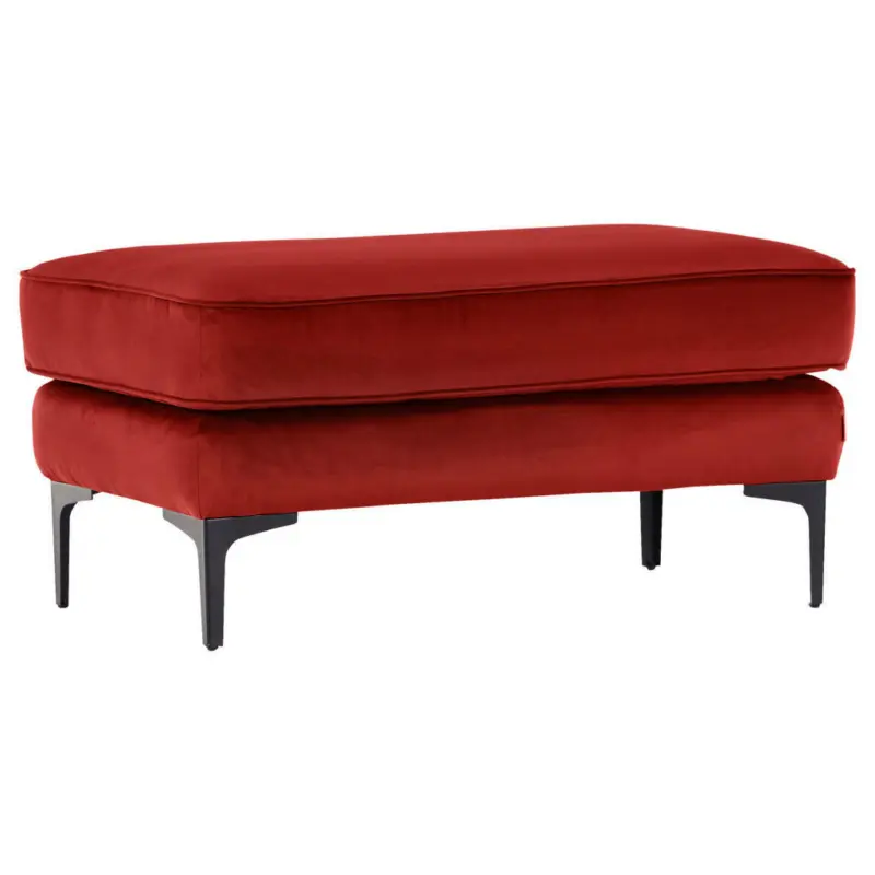 Hocker in Textil Rot