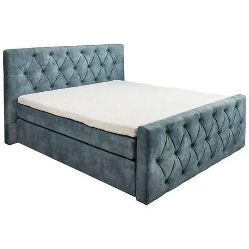 Boxspringbett 180/200 cm in Blau