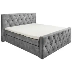 Boxspringbett 180/200 cm in Grau