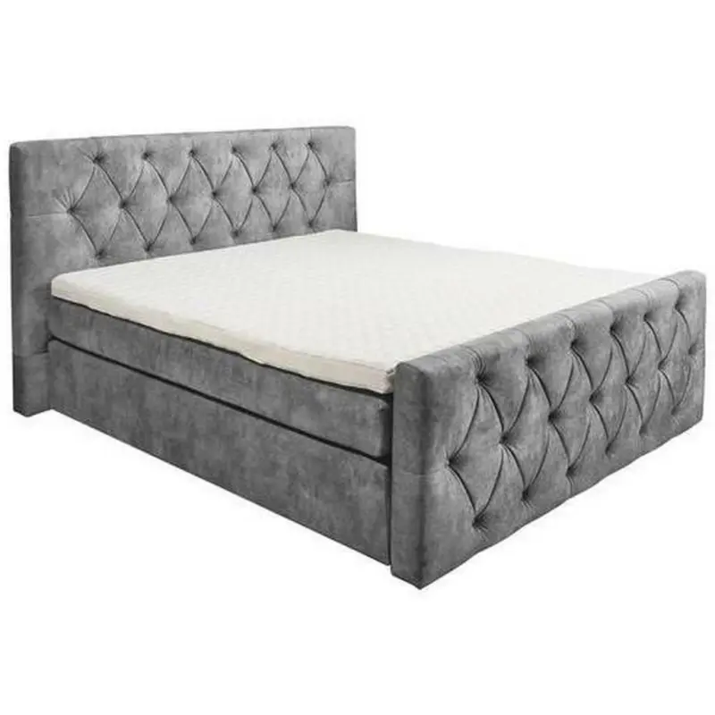 Boxspringbett 180/200 cm in Grau