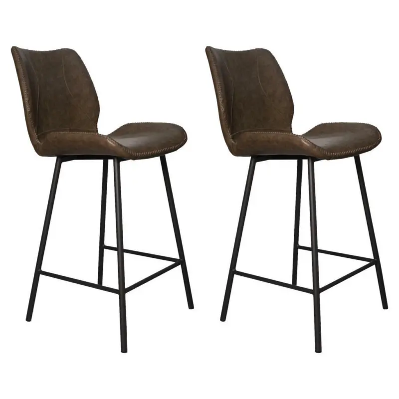 Barhocker-Set in Graubraun