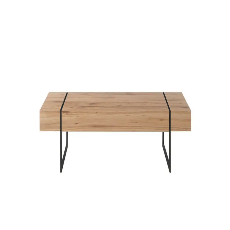 Couchtisch in Holz, Metall, Holzwerkstoff 110/60/45 cm