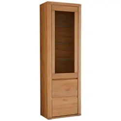 Vitrine in massiv Kernbuche Kernbuche