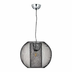 Lampe à suspension MATCH, métal, noir/couleur chrome