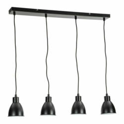 Lampe à suspension CHOCKE, métal, noir