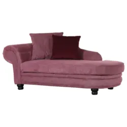 Ottomane in Flachgewebe Rosa