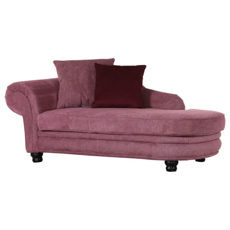 Ottomane in Flachgewebe Rosa