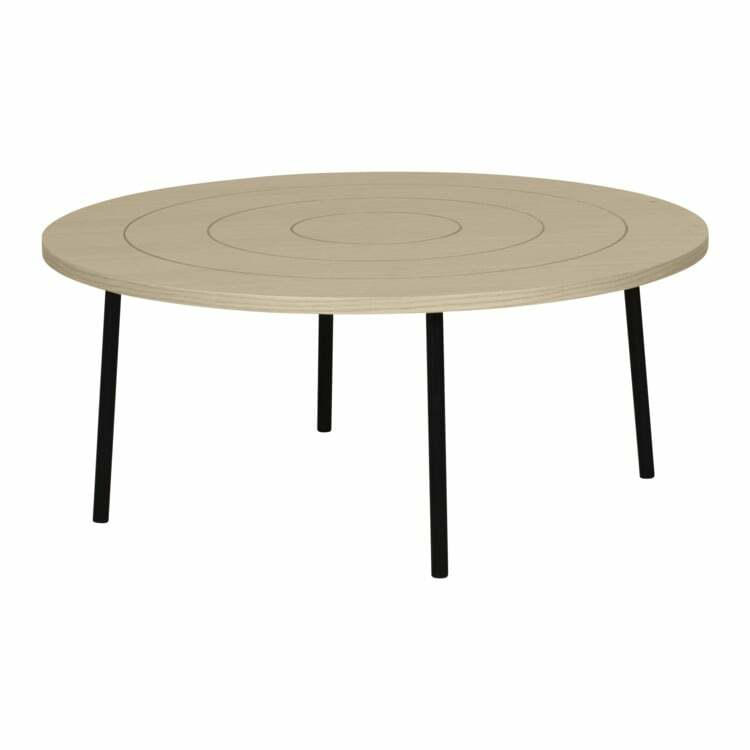 Table d’appoint PLY, matériau de bois, chêne
