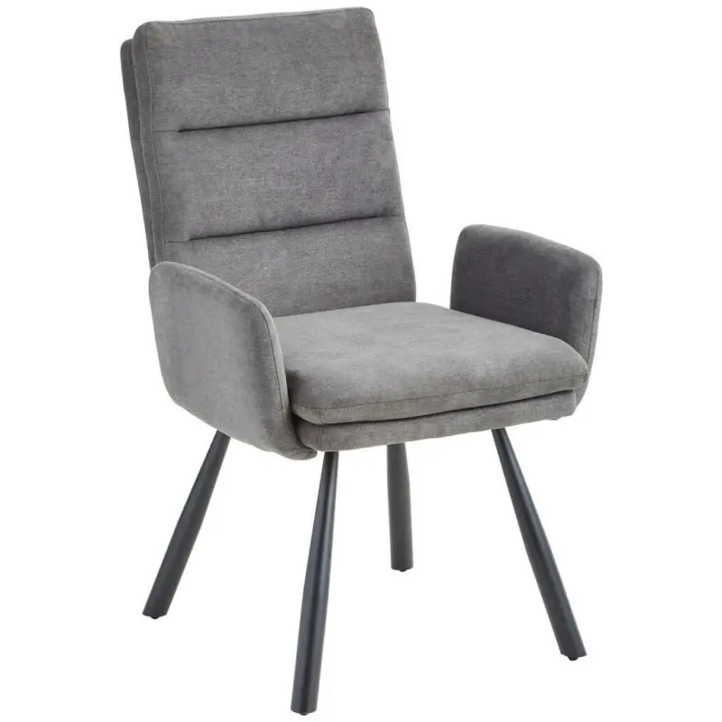 Armlehnstuhl in Eisen Webstoff