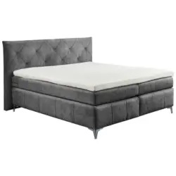 Boxspringbett 180/200 cm in Anthrazit