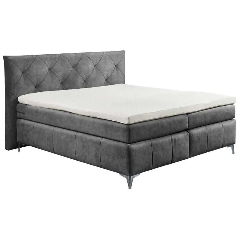 Boxspringbett 180/200 cm in Anthrazit