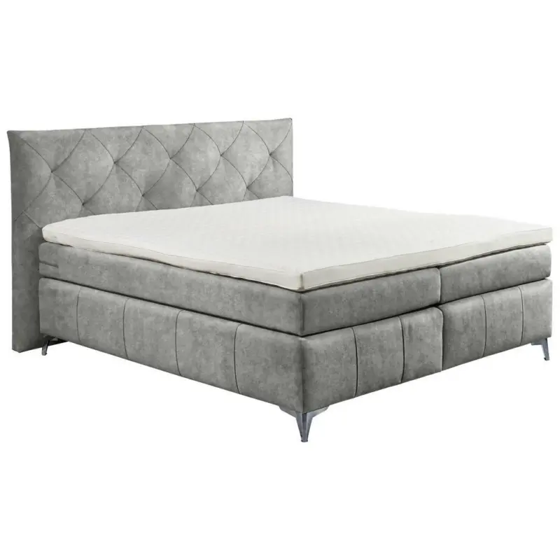 Boxspringbett 180/200 cm in Grau