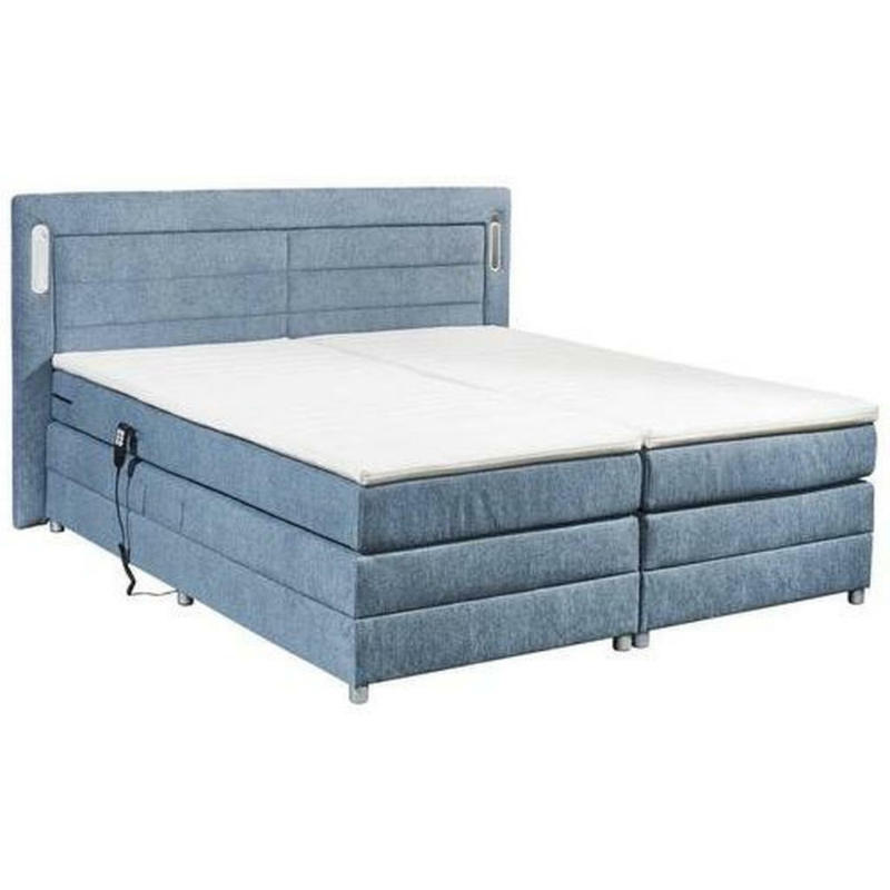 Boxspringbett 180/200 cm in Blau