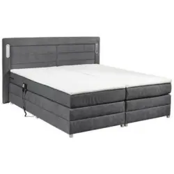 Boxspringbett 180/200 cm in Anthrazit