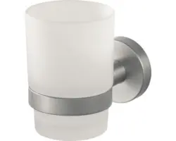 Zahnputzbecher Haceka Kosmos edelstahl gebürstet