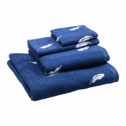 Asciugamano ospite FEATHER, cotone, blu