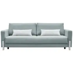 Schlafsofa in Webstoff Mintgrün