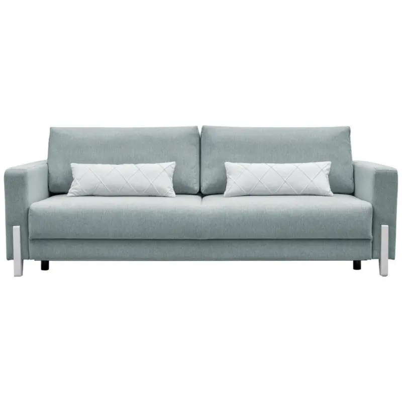 Schlafsofa in Webstoff Mintgrün