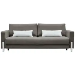 Schlafsofa in Webstoff Dunkelgrau