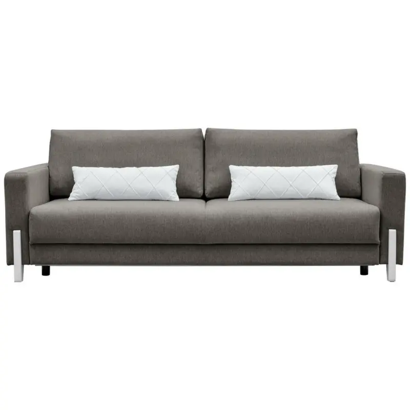 Schlafsofa in Webstoff Dunkelgrau