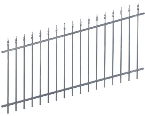 Zaunfeld ALBERTS Chaussee verstellbar Aluminium 200 x 100 cm anthrazit