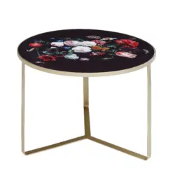 Beistelltisch in Metall 55/55/38 cm