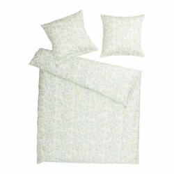 Taie d’oreiller YASMIN, coton, blanc cassé/vert clair, 65x100 cm
