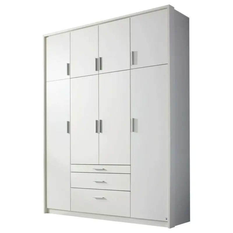 Drehtürenschrank in Weiß