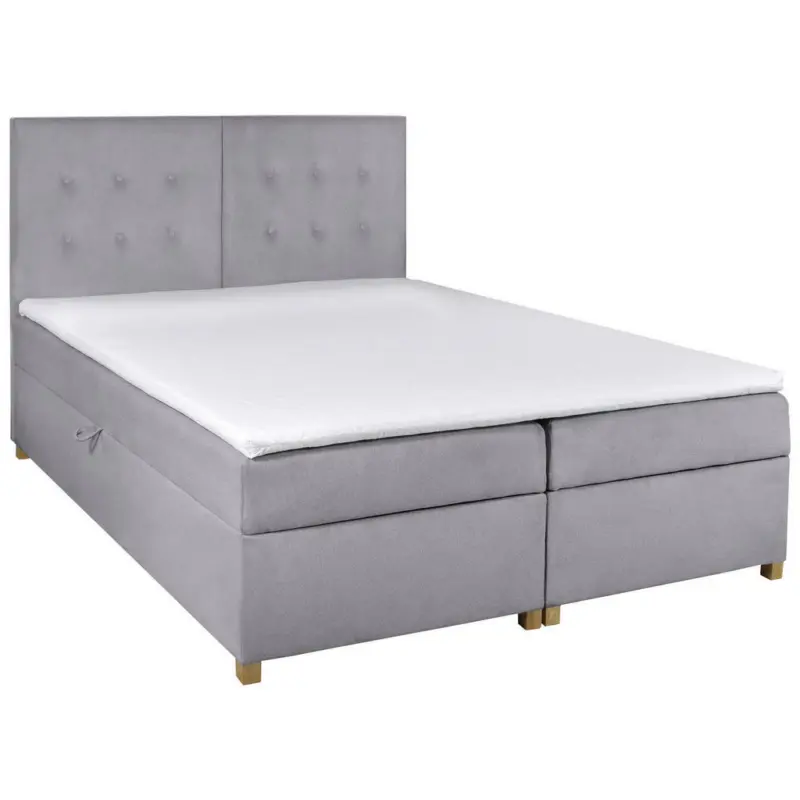 Boxspringbett 180/200 cm in Grau