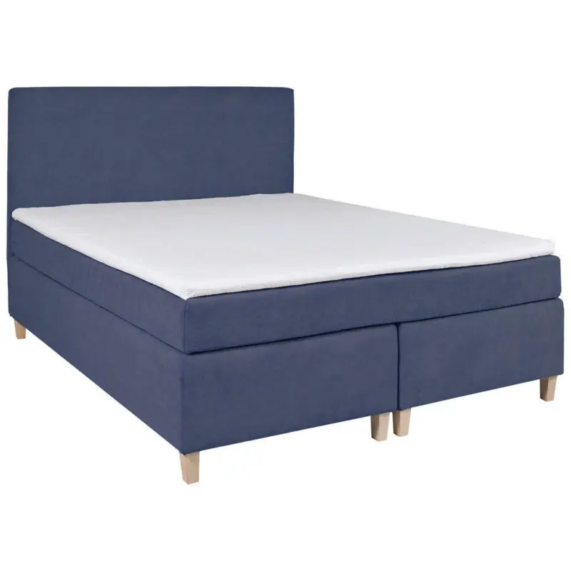 Boxspringbett 180/200 cm in Dunkelblau