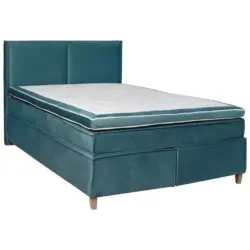 Boxspringbett 180/200 cm in Blau