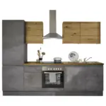 XXXLutz Lauterach - Ihr Möbelhaus bei Bregenz Küchenblock 280 cm in Anthrazit, Grau, Eiche Artisan