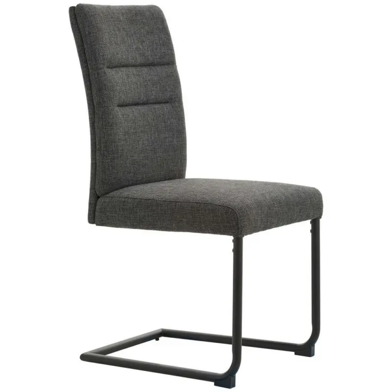 Schwingstuhl in Eisen Webstoff