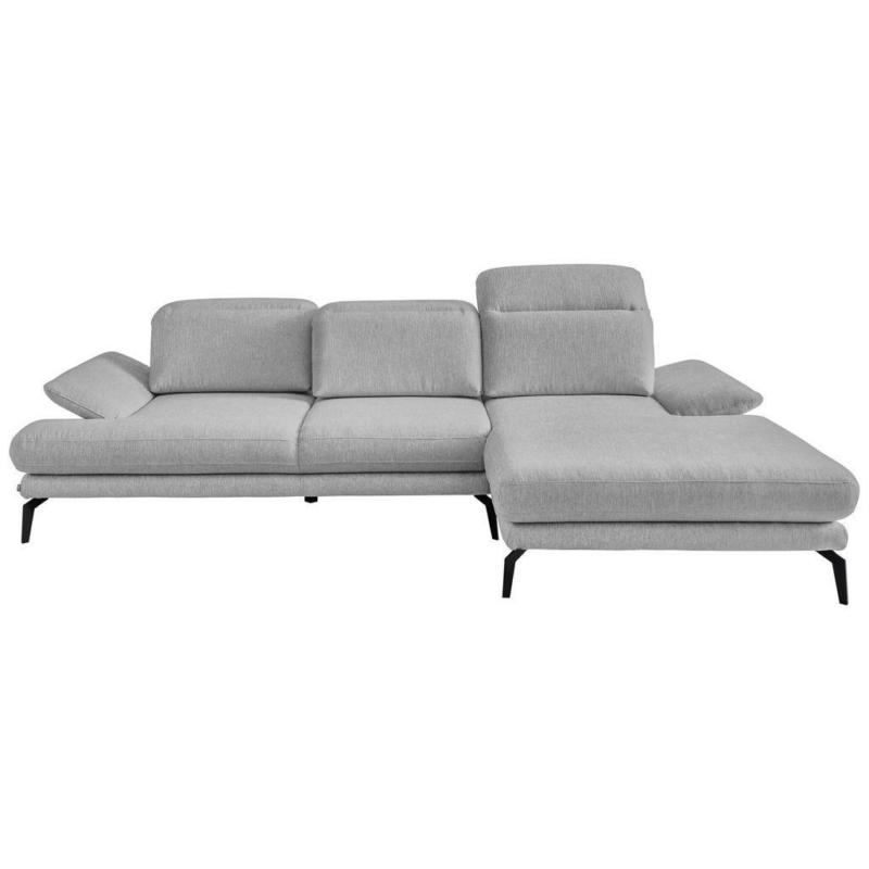 Ecksofa in Webstoff Grau