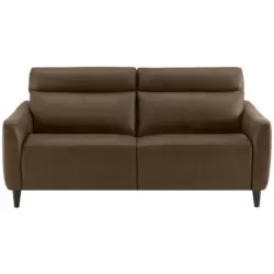 Dreisitzer-Sofa in Leder Braun