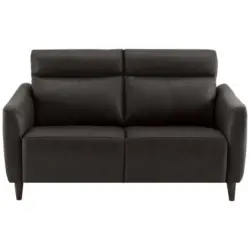 Zweisitzer-Sofa in Echtleder Dunkelbraun