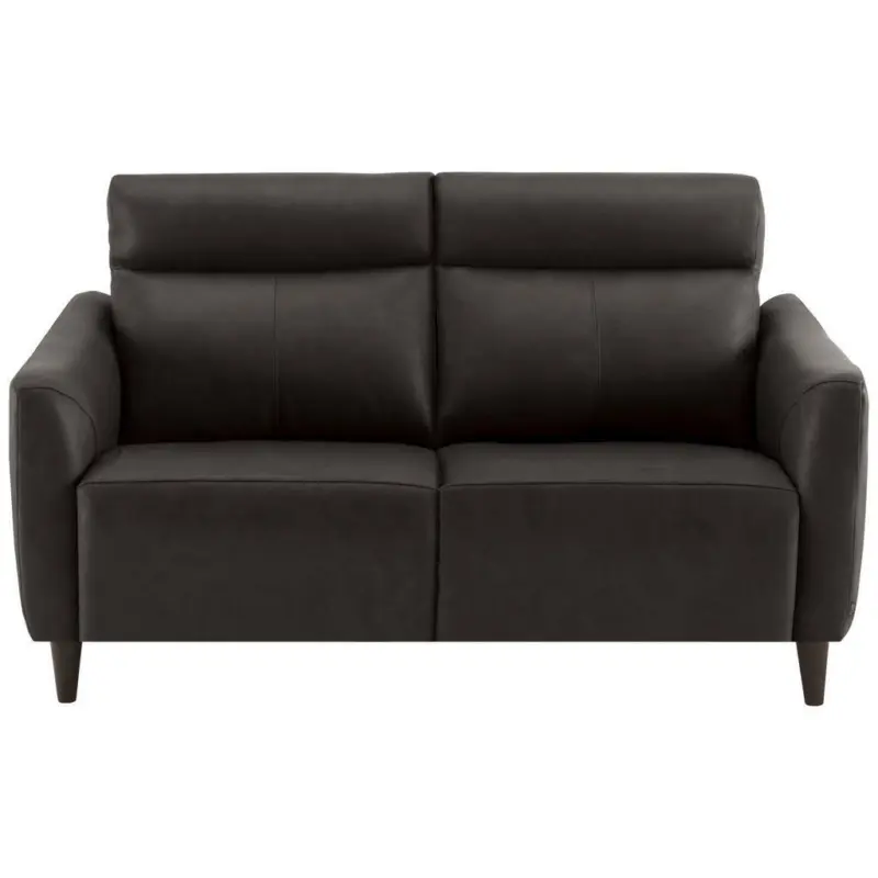 Zweisitzer-Sofa in Echtleder Dunkelbraun