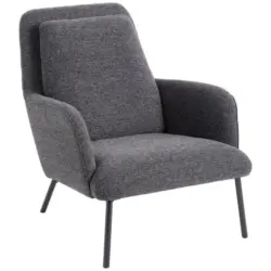 Sessel in Flachgewebe Anthrazit