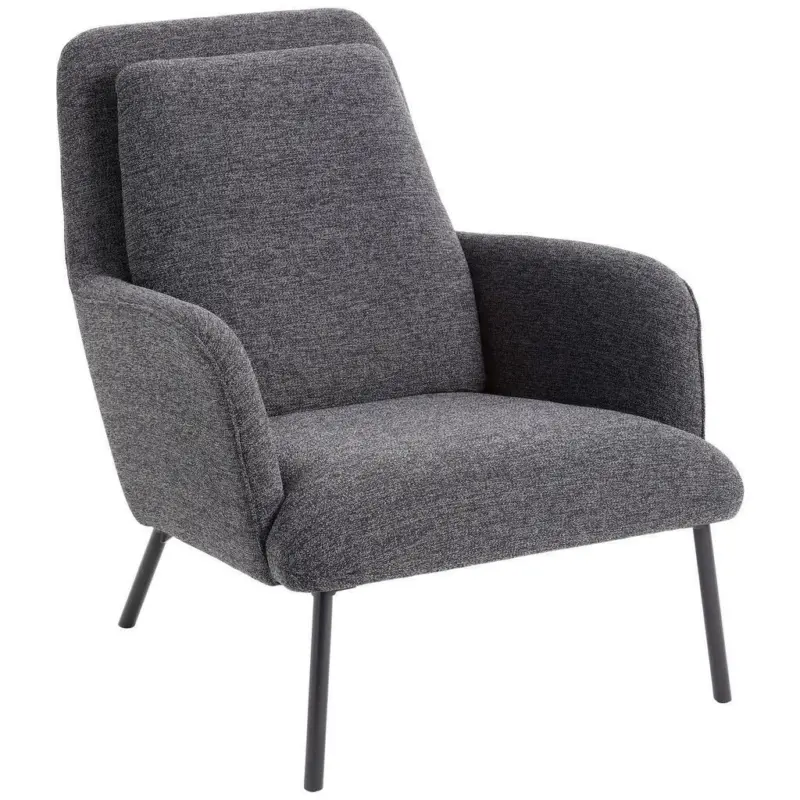 Sessel in Flachgewebe Anthrazit